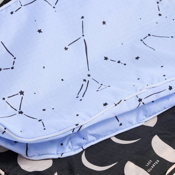 NWT Baggu Packing Cube Set - Night Sky (Moon, Constellation Sky Blue) - Picture 8 of 9